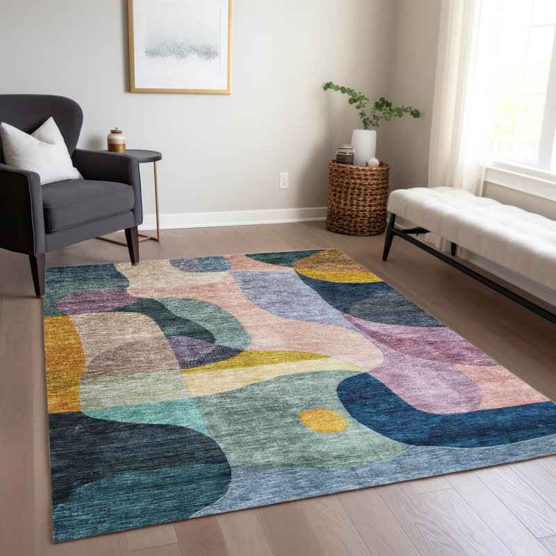 Tapis vert intérieur / extérieur lavable à la machine Chantille ACN1119, Rectangle 2 pi 6 po x 3 pi 10 po