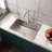 24In Stainless Steel Washing Sink W/ Faucet Hoses And Drain Head Only(Update)