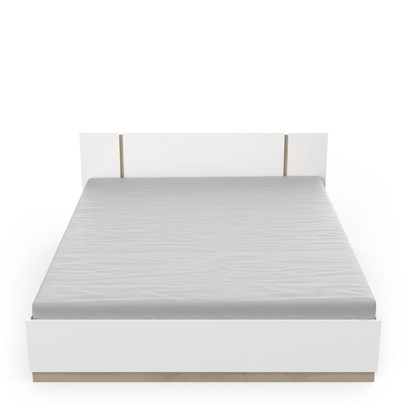 Silsbye Bed, White, European Kingsize (160 x 200 cm)