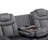 Chenille Fabric Manual Recliner Sofa With a Console-1314371091-1314371090