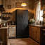 Grand garde-manger Colberta avec portes de style grange rustique et tablettes réglables pour un rangement et une organisation efficaces-130088541