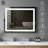 Modern Frameless Rectangular LED Lighted Bathroom Vanity Mirror with Defogger-1227574495