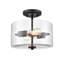Plafonnier semi-encastré 11 po 2 lumières Verllana-72191328