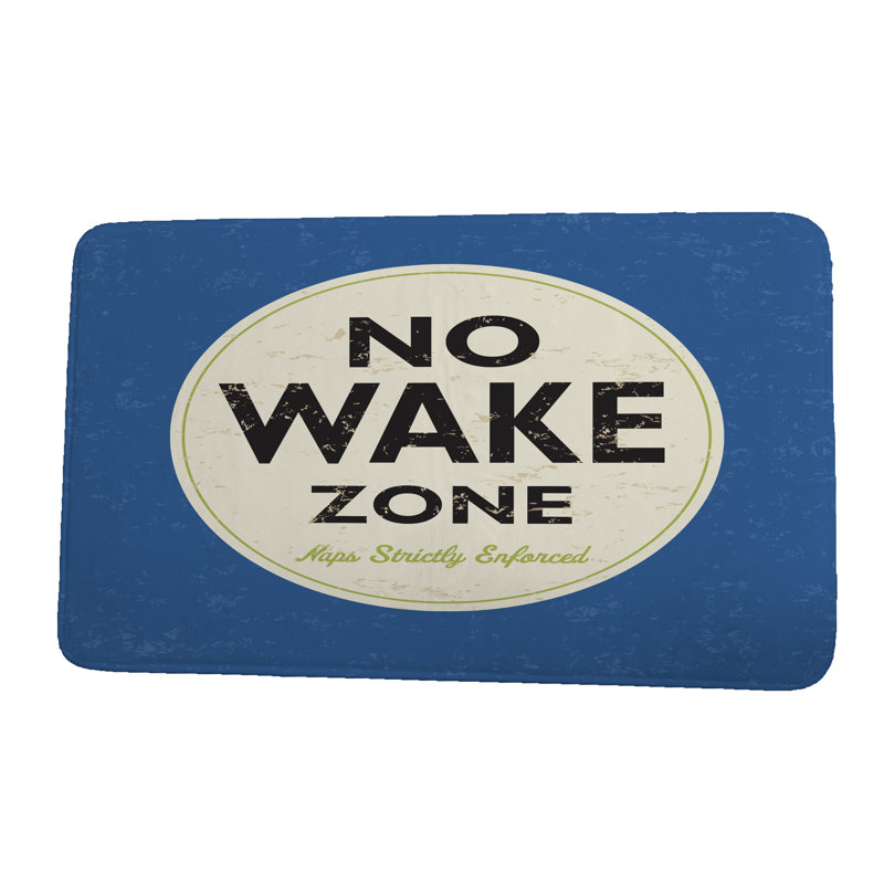 Tapis de bain « Nap Zone » Lepore, l 17 po x L 24 po, Bleu