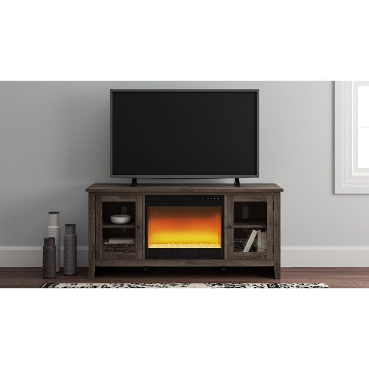 TV Stand for TVs up to 65" with Fireplace Included