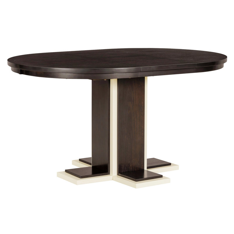 Extendable Dining Table With A Leaf, Retro Dining Table For Kitchen, Dining Room, Espresso