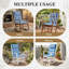 2 Pack High Back Patio Chair Cushions with Headrest, 120x52x6 cm-299484897