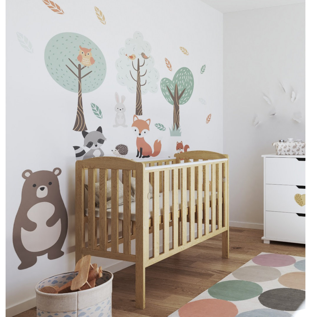 Waffi Space Saver Cot Natural With Mattress