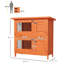 Rabbit Hutch Guinea Pig Hutch Wooden Pet Cage with Opening Roof Green