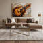 Art musical sur toile beige-454280536