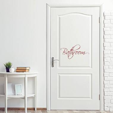 FiresideHome Text & Numbers Non-Wall Damaging Wall Decal