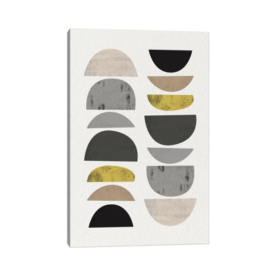 Steelpix Metal Canvas - Mid Century Abstract Circles VII by Urban Epiphany