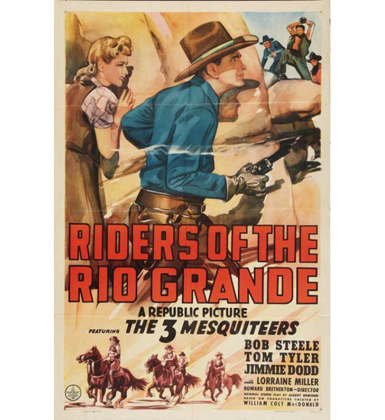 Posterazzi Riders Of The Rio Grande Movie Poster On Paper Print | Wayfair