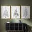 Arbre de Noël - Toile tendue avec châssis sur mesure - 3 pièces-1750120857-1750120856