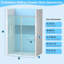 Porte de douche coulissante simple sans cadre 60 po x 75 po, verre anti-déflagrant de 8 mm avec fermeture en douceur, quincaillerie en acier inoxydable-122099844