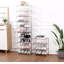 Range-chaussures empilable pour vestibule, couloir et garde-robe - solution de rangement et d'organisation peu encombrante-1590202802
