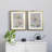 Blossom Study I Blossom Study I - Matted and Framed Under Acrylic Glass, Set of 2, Large Living Room Wall Art