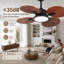 Ventilateur de plafond 33 pouces avec lumière
