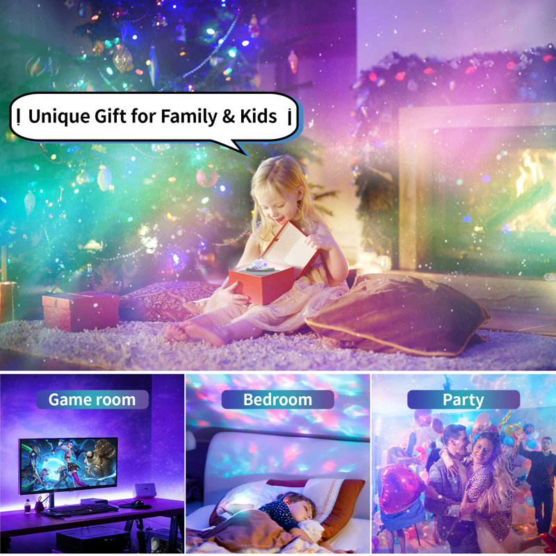 Star Projector Galaxy Light Projector with Bluetooth Speaker