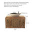 Meuble-lavabo néoclassique en bois massif avec sculptures en résine