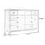 Meuble d'appoint en bois massif gris pâle