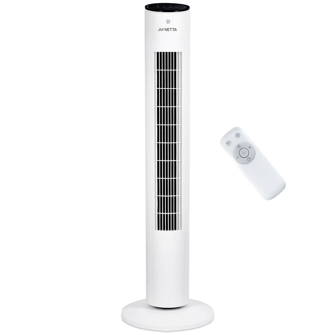 NETTA 42-Inch Bladeless Tower Fan with Remote