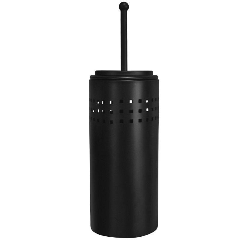 Blue Donuts Metal Toilet Brush Set, Matte