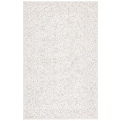 Nithika Geometric Shapes Wool Hand Tufted Area Rug