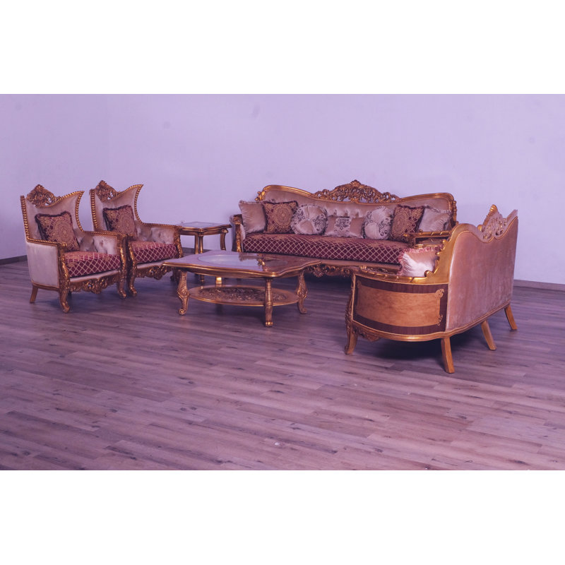 Maggiolini Sofa, Red/Burgundy, Brown