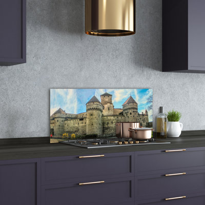Aultman Multicoloured - Castle In Switzerland - No Frame Print on Glass