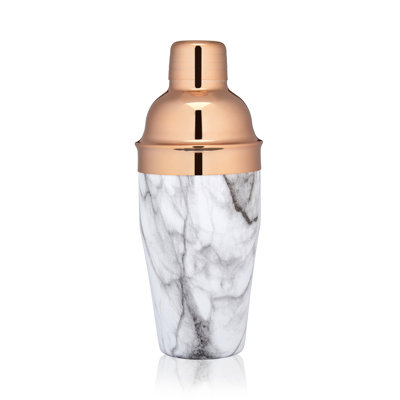 Cobbler 18 oz Cocktail Shaker in Copper and Marble