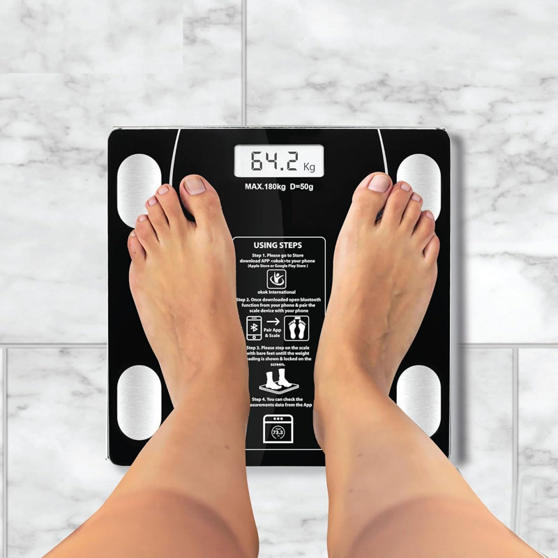 MantraRaj Digital Body Fat Scale Smart App Controlled With 13 Key Body Compositions Measurement