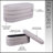 Velvet Ottoman Bench With Storage, Taupe