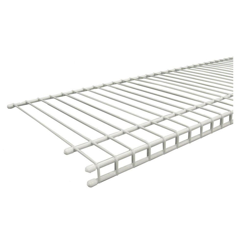 ClosetMaid Wire 152cm Wide Shelving 30.5cm deep Steel Ventilated Shelf, White Vinyl Finish