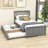Elizabethann Twin Size Wooden Platform Bed with Trundle-1569562827