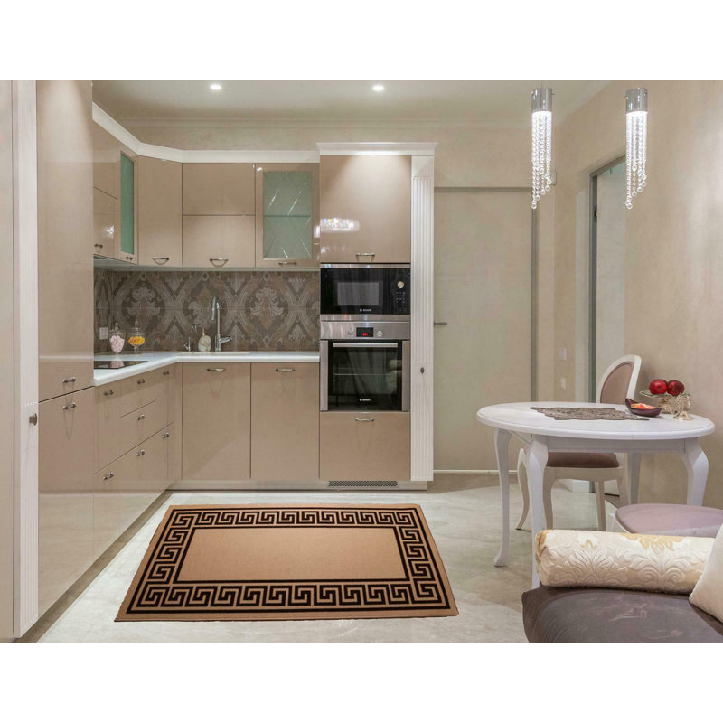 Anais Kitchen Mat, Rectangle 40 x 60cm, Beige/Brown