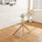 Living Room Rectangular Coffee Table With Metal Leg