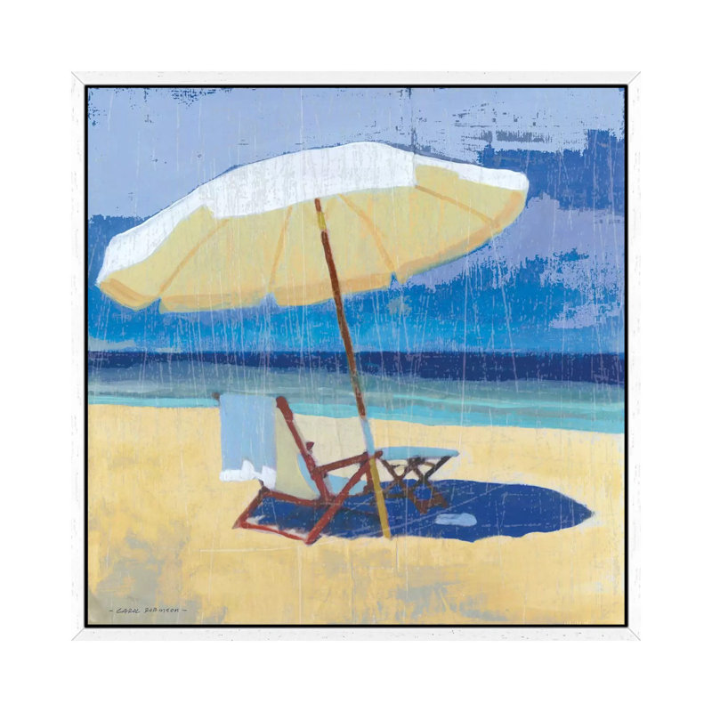 Seating For I by Carol Robinson - Print on Canvas, White Framed Canvas, 66.04 cm H x 66.04 cm W