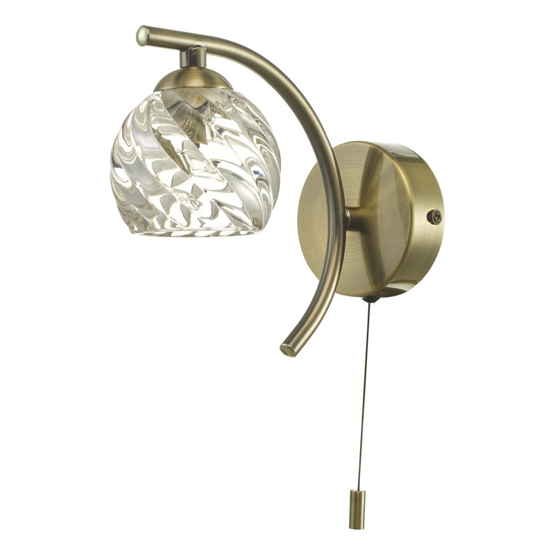 Orcutt Armed Sconce, Antique Brass