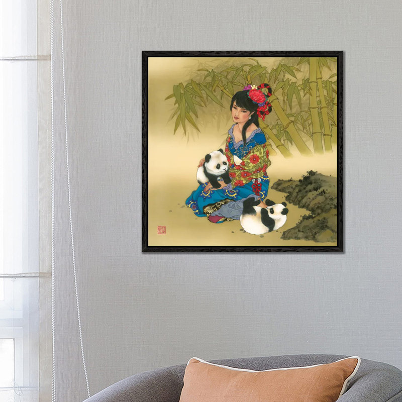 Wolong Valley - Painting on Canvas, Black Framed, 66.04 cm H x 66.04 cm W