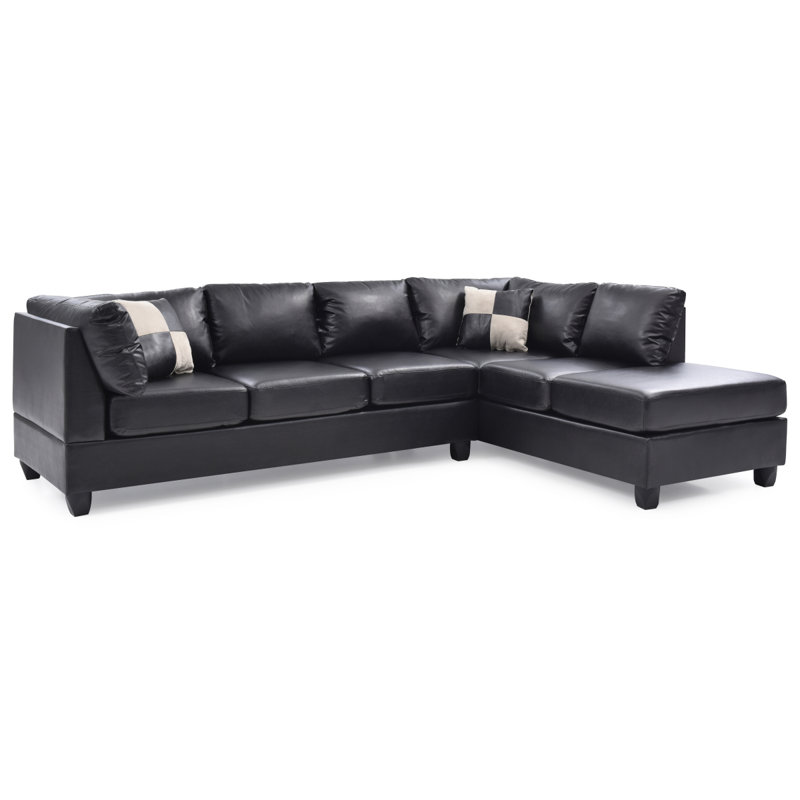 Malone G643B-SC Sectional ( 3 Boxes) , BLACK