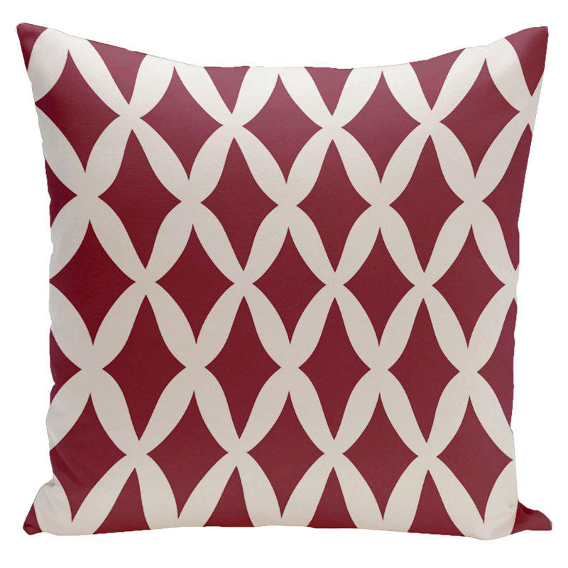 Holiday Brights Geometric Reversible Throw Pillow, 20" H x 20" W, Sugarplum