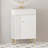 Bathroom Vanity with Ceramic Sink and Open Shelf on the Left Side-989451957