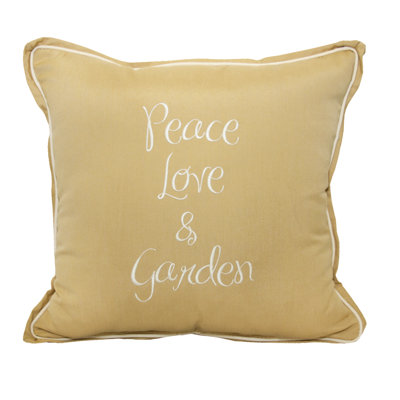Embroidered Sunbrella® Outdoor Throw Pillow