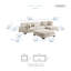Canapé modulaire moderne en velours côtelé 135 po Hulett-1041393086-1042680970