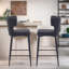 Tabouret de bar et de comptoir en simili cuir (ensemble de 2)-674241913