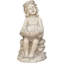 Statue de jardin fille en oxyde de magnésium assis