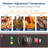Smokeless 1800W Electric Outdoor Grill - Commercial Stainless Steel Countertop BBQ, Removable Griddle, Adjustable 122°F-572°F - Great for Steaks, Burgers, Parties, Restaurant, Home - Stainless Steel