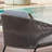 Handwoven Eco-friendly Outdoor Lounge Chair Outdoor Chaise Lounge with Table , Cushion Included