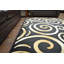 Tapis noir / beige Wargo